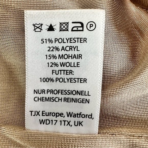 Cynthia Rowley Tan Cowl Neck Sweater Dress. Size XL - Picture 6 of 9